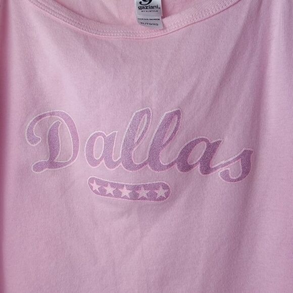Y2K Millennial Pink Dallas Cowboys Spaghetti Strap Tank Top Juniors XL - Picture 5 of 11